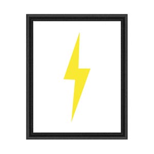 Lightning Bolt Superhero Wall Print | DIY Kids Room Printable Wall Decor | Superhero Nursery Room | Baby Shower Signs | Comic book room DIY