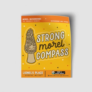 Strong Morel Compass Sticker