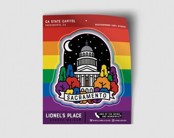 CA Capitol Pride Sticker
