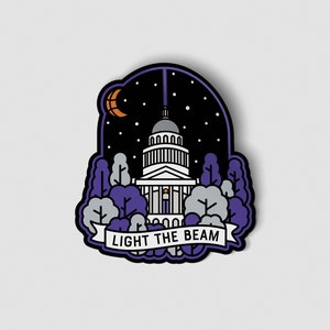 JUMBO Sacramento Light the Beam Basketball Sticker - Capitol