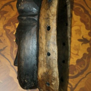 Old Antique Fine Wooden Punu Mukudj Okuyi African Mask Tribal Art Ceremonial 11" image 5