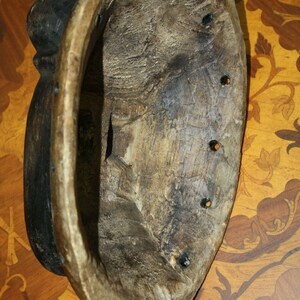 Old Antique Fine Wooden Punu Mukudj Okuyi African Mask Tribal Art Ceremonial 11" image 6