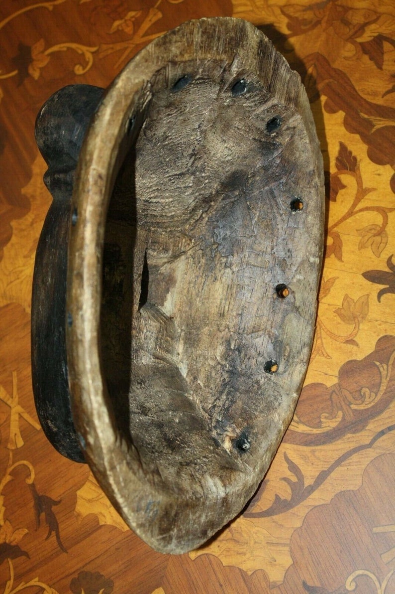 Old Antique Fine Wooden Punu Mukudj Okuyi African Mask Tribal Art Ceremonial 11" image 6