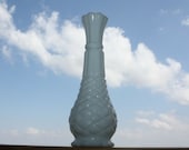Vintage White Milk Glass Vase Collectible Home Bar Decor 9 quot