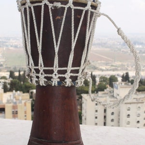 Large Handmade Wooden Djembe Darbuka Drum Midlle East Africa Music Instrument 38