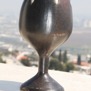 Antique Ceramic Pottery African Goblet Collectible Rare Primitive Tribal Art 6&quot;