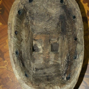 Old Antique Fine Wooden Punu Mukudj Okuyi African Mask Tribal Art Ceremonial 11" image 7