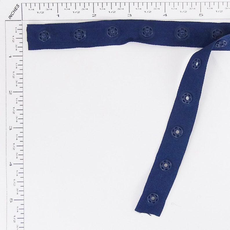 Plastic Snap Button Tape Polyester Ribbon Hook & Eye Fastener Fastening