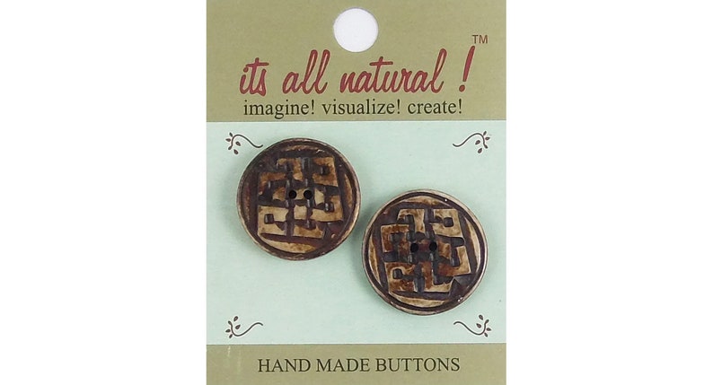 Antique Brown 30x30mm Oriental Fan Design Handmade Natural Bone Buttons Antique Brown 30x30mm Oriental Fan Design Handmade Natural Bone Buttons