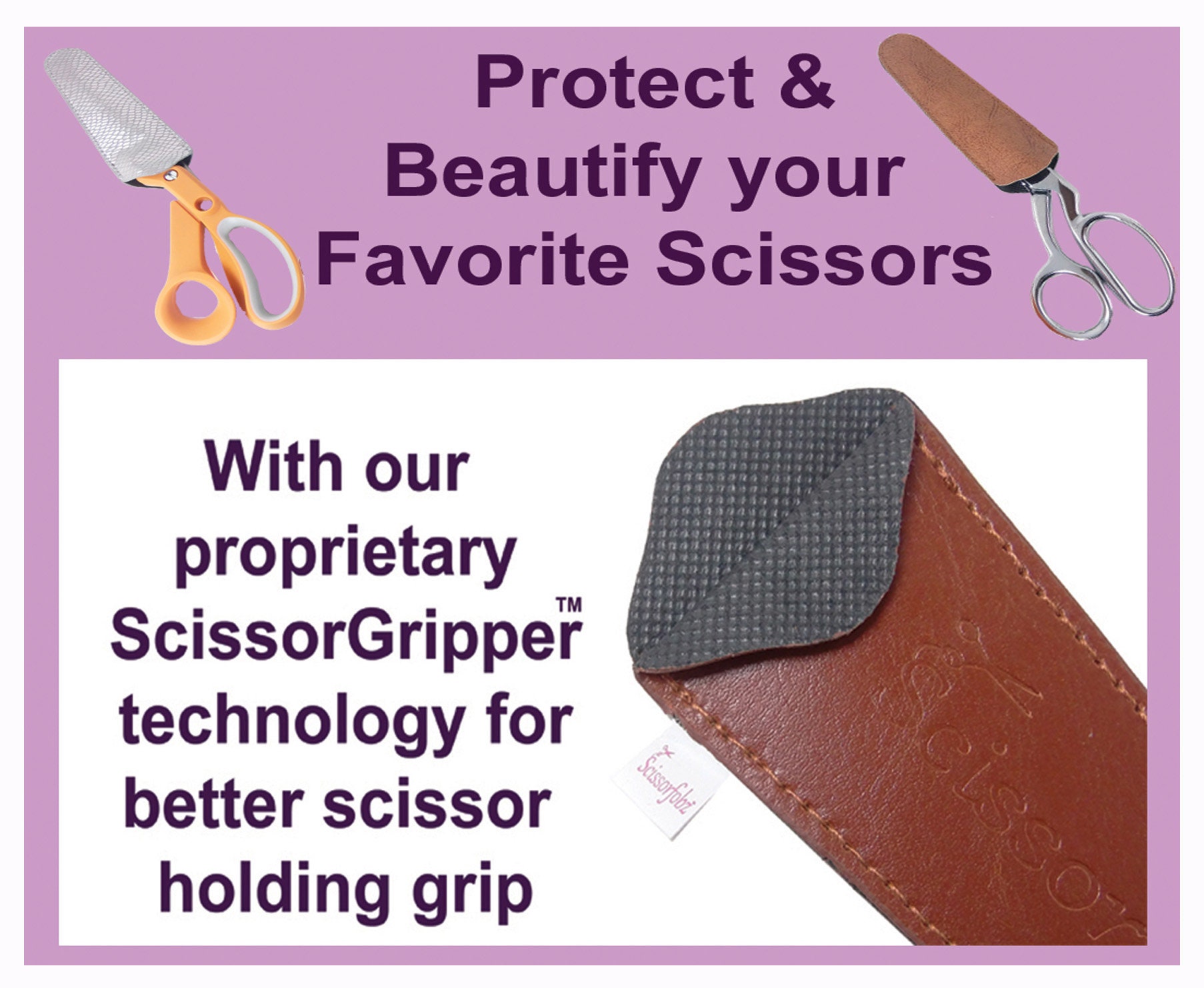 SCISSORFOBZ Designer Scissors Sheaths Shears Protective Covers-4 Pcs ...
