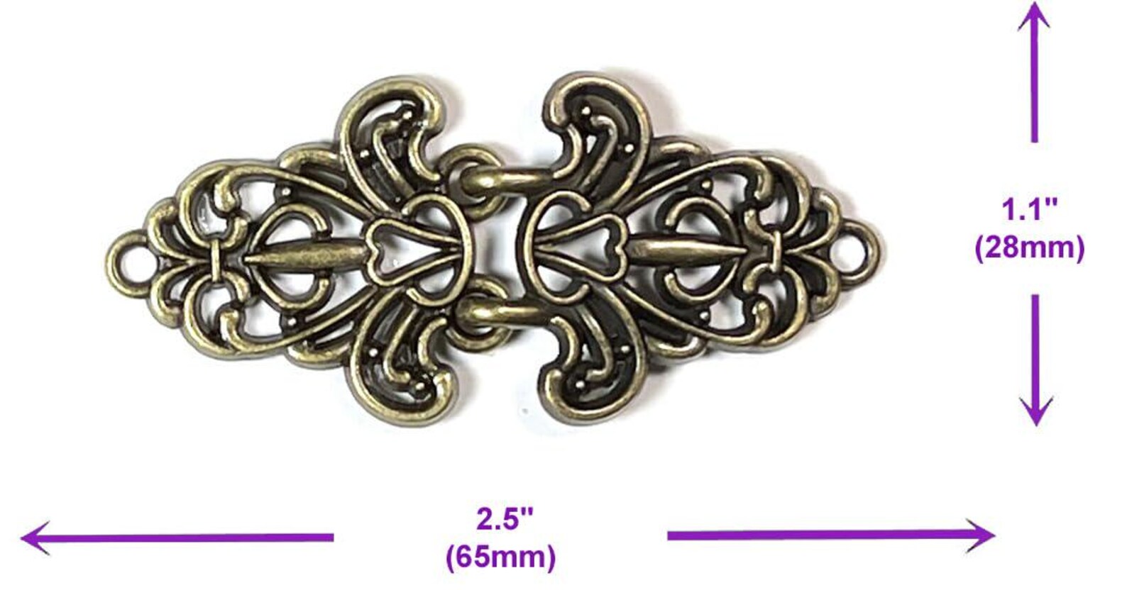 2 Pairs Metal Chinese Frogs Button Closures Clasp Clip Hook Eye 2 Pairs Metal Chinese Frogs Button Closures Clasp Clip Hook Eye