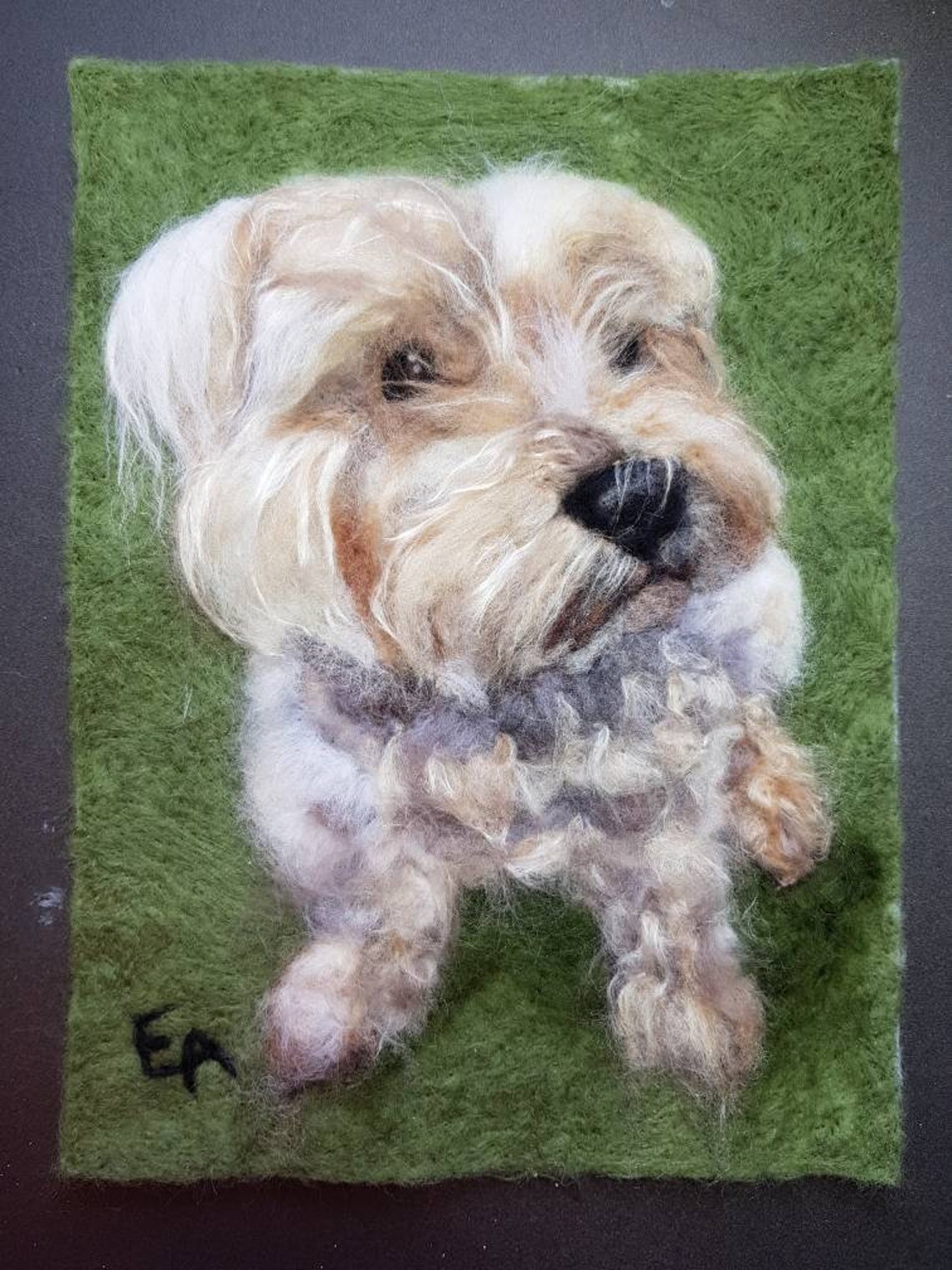 Custom Pet Portrait. Pet Art. Pet Loss. 2D Pet Portrait. Wool Etsy UK