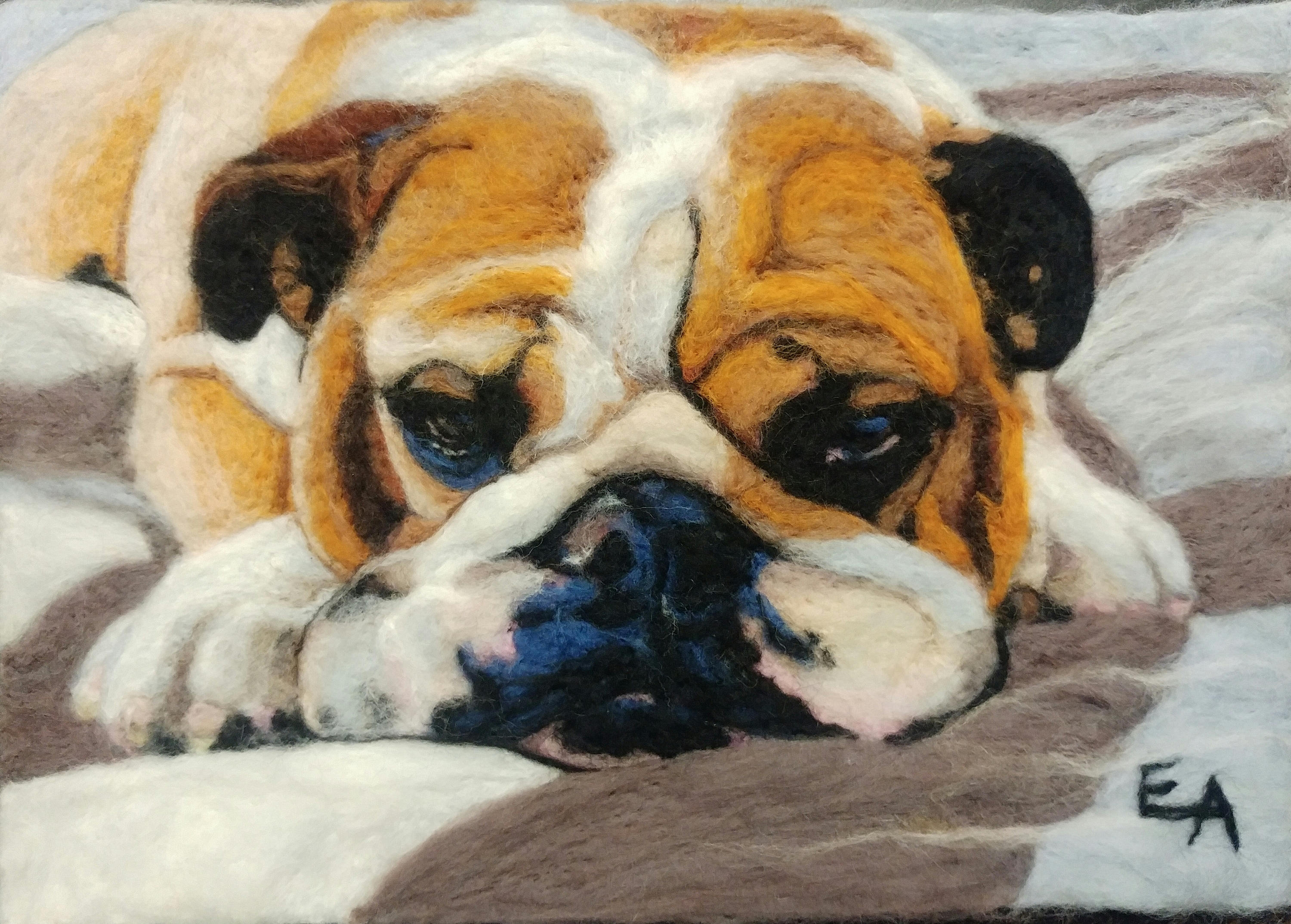 Custom Pet Portrait. Pet Art. Pet Loss. 2D Pet Portrait. Wool Etsy UK