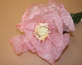 Lotto di 12 dipinte a mano grande tropicale papavero fiori - Baby rosa-modisteria approvvigionamento, fornitura di mestiere