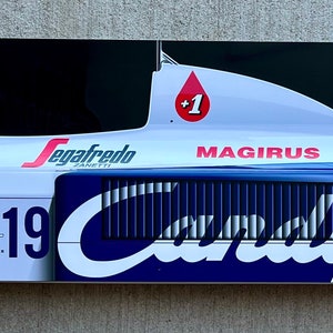 Racing legend Senna first car side inspired wall art decor garage sign