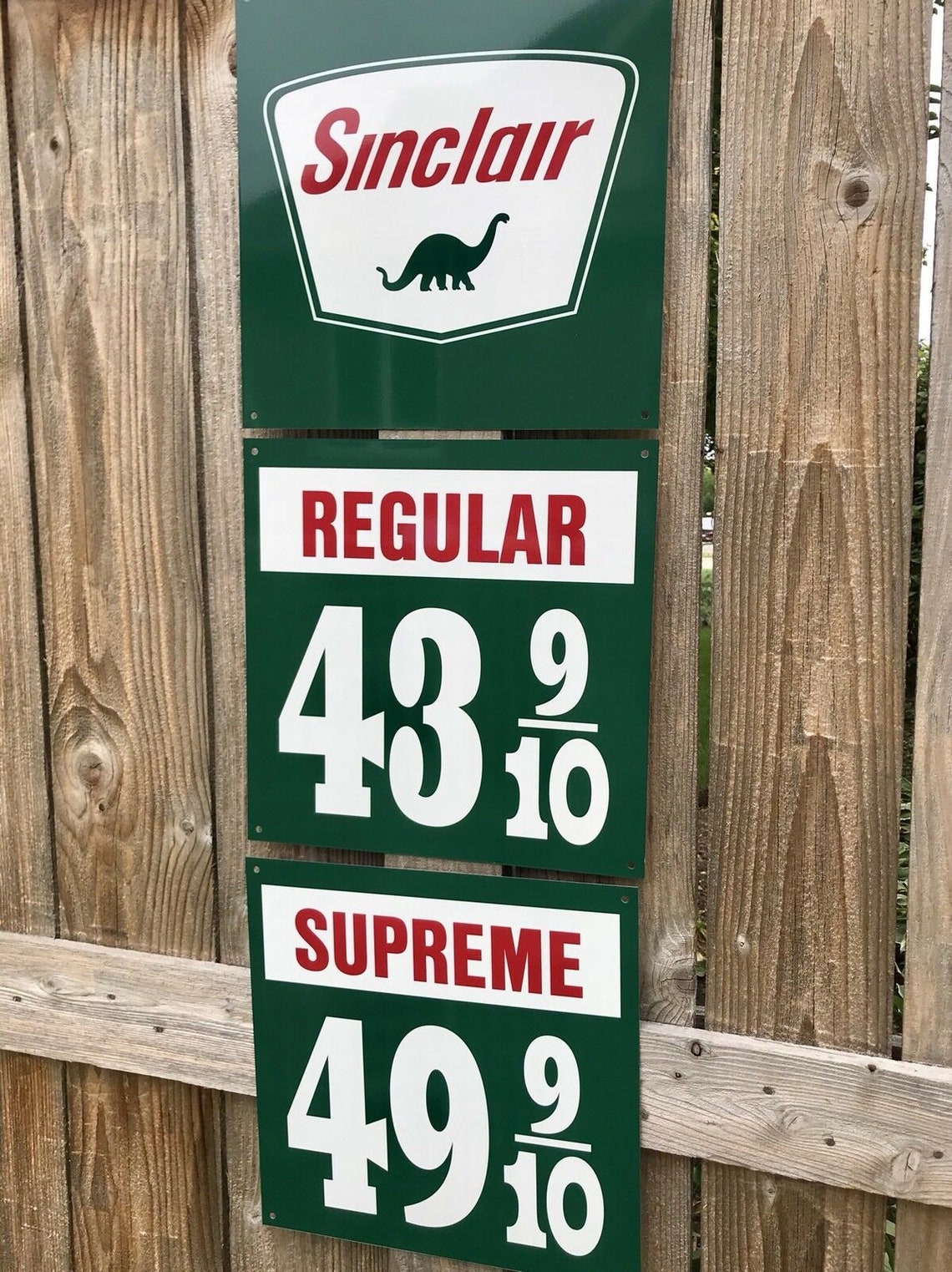 Retro style Sinclair pump station gasoline prices 50's 3 Etsy