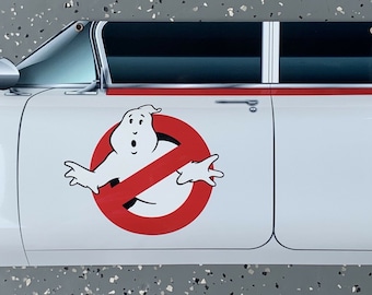 Legendary Ghostbusters Ectomobile inspired wall art decor sign