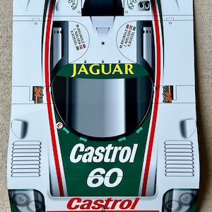 Racing legend jaguar castrol  60 inspired wall art garage decor sign man cave