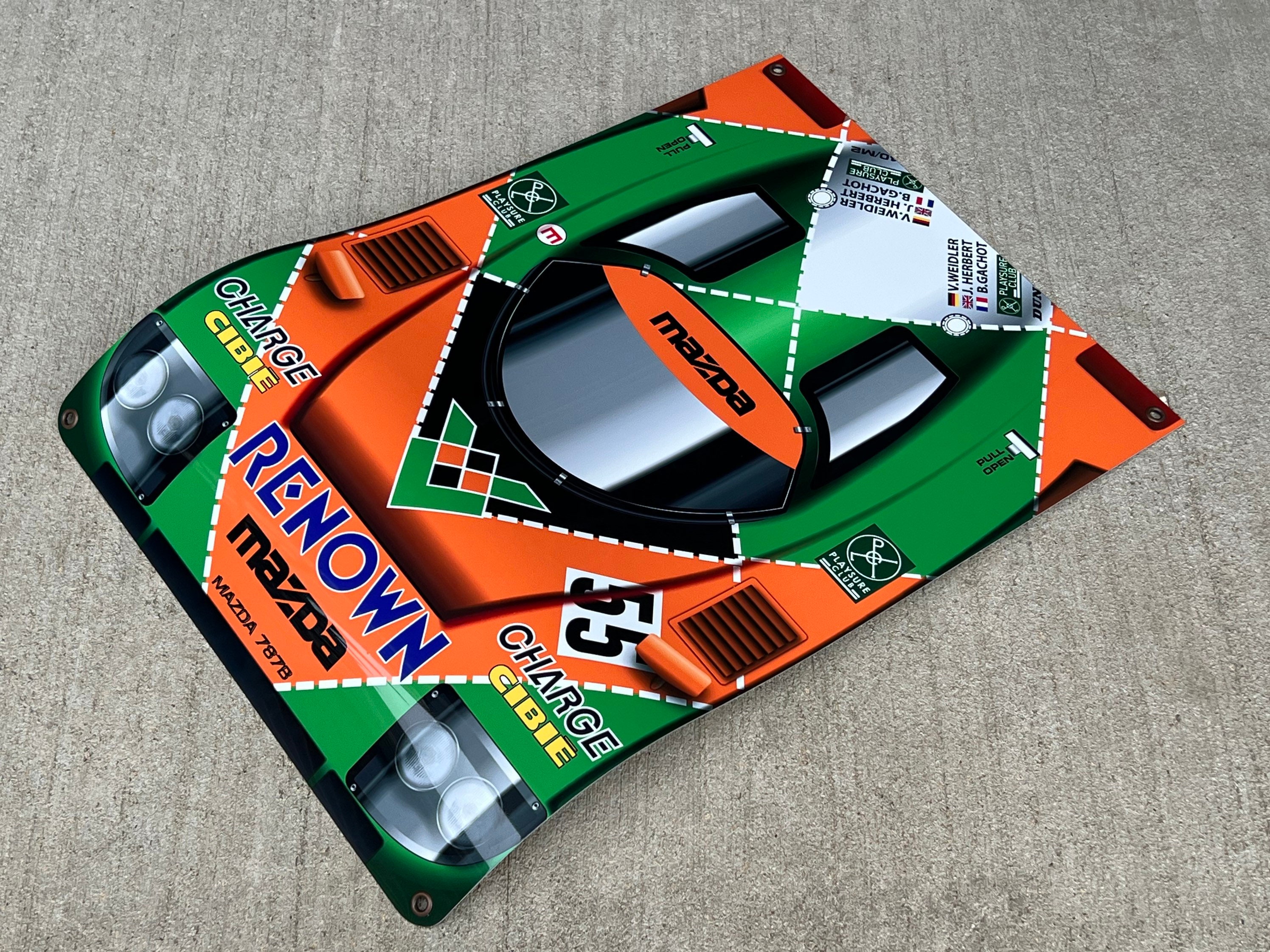 Racing 1991 Le Mans Winner Mazda 787b Front 3D Effect Inspired