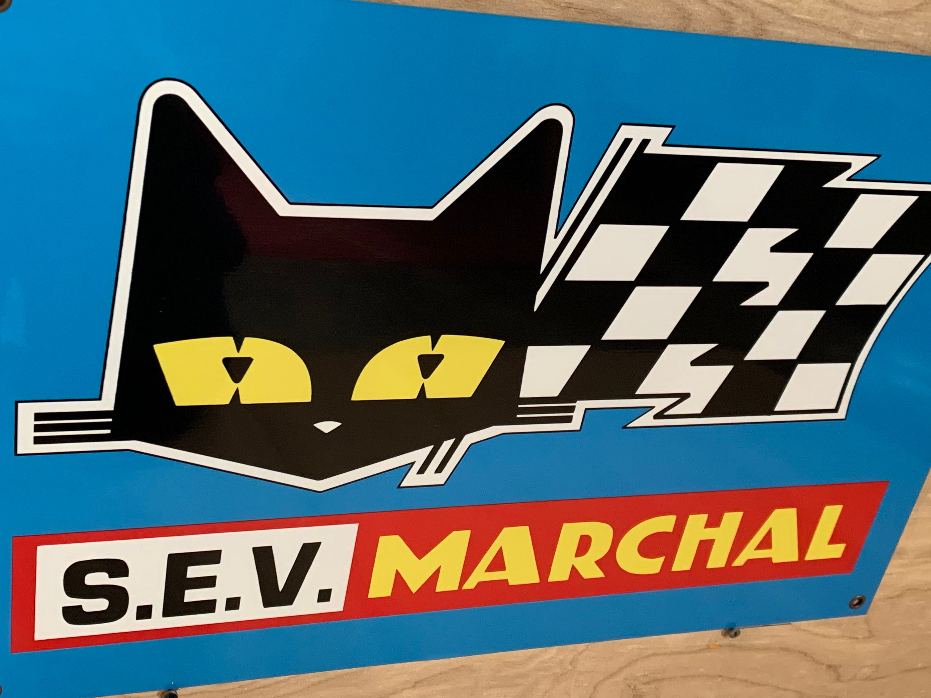 S.e.v Marchal Cat Rally Vintage Racing Inspired Garage Art Decor 