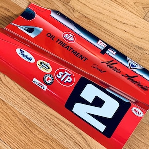 Racing 1969 Indy 500 Mario Andretti Brawner hawk ford 3D inspired garage wall art decor sign