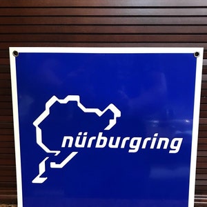 F1 Nurburgring Racing Circuit inspired garage Sign