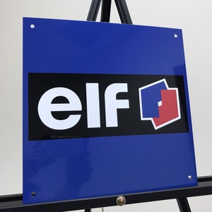 Elf Racing Oil Reproduction Sign