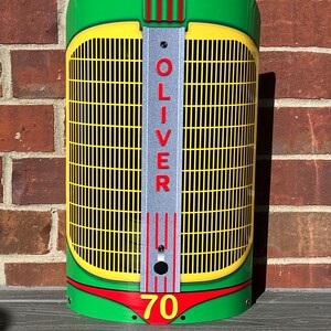 Vintage style oliver 70   farm tractor 3D inspired wall art decor garage sign