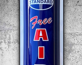 Standard Free Air Sign: Americana Petroliana Wall Decor