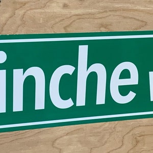 Funny  street sign pinche way man cave garage decor