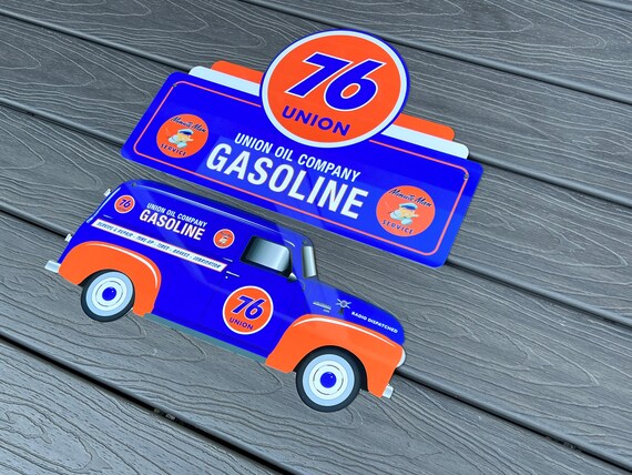 Racing Union 76 Gasoline Oil Service Large 18” 2 Piece Oil Truck