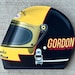 Racing Indy 500 Legend Gordon Smiley Inspired Helmet Wall Decor Sign - Etsy