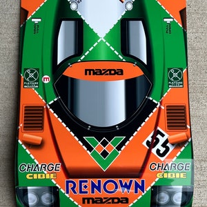 レーシング 1991 ルマン優勝者マツダ 787b フロント 3D 効果に
