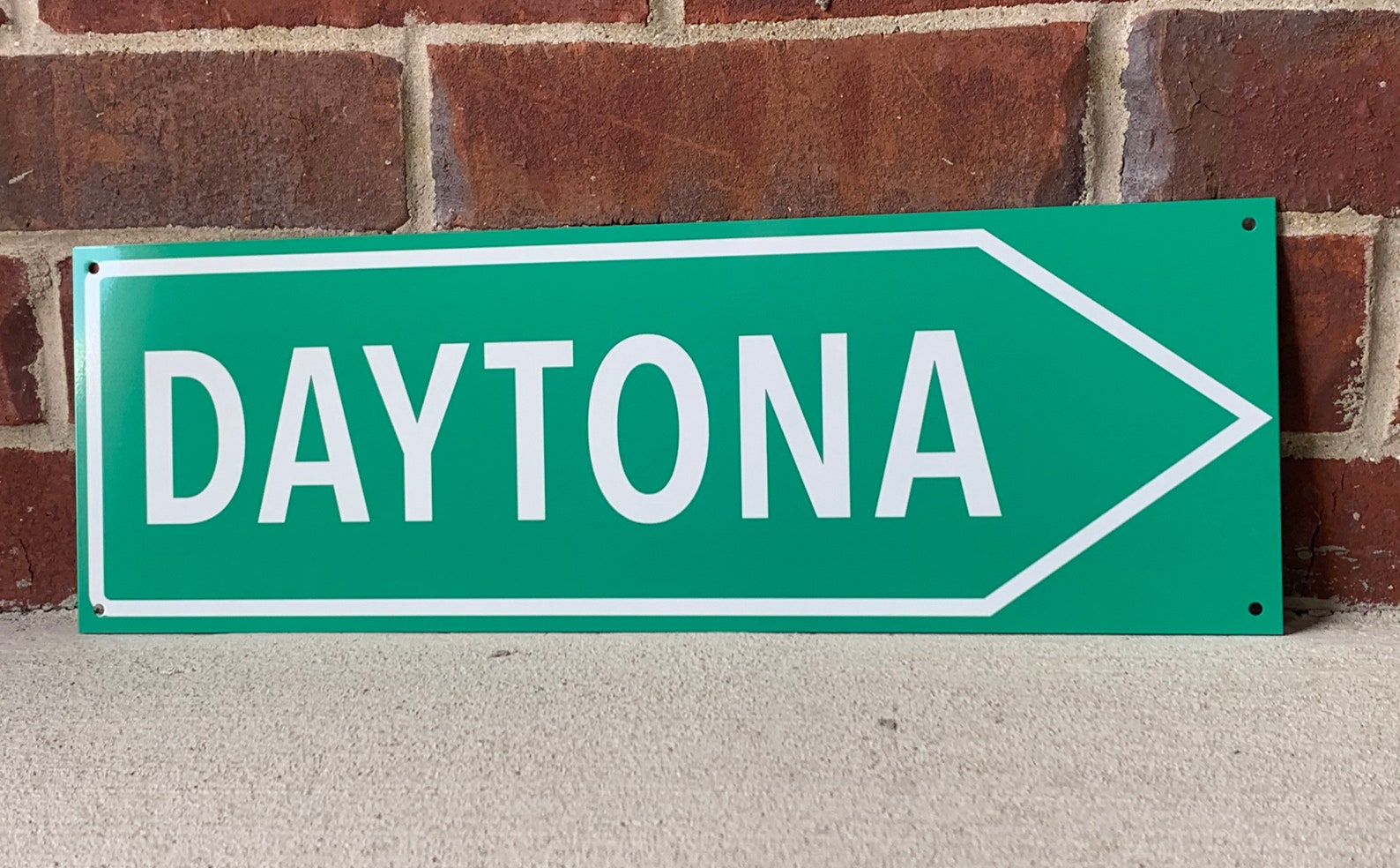 Daytona Racing Street Sign Inspired Wall Decor Garage Art Etsy UK
