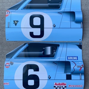 Racing Le Mans  1969  ford gt40  winners side cars 3D inspired wall art decor