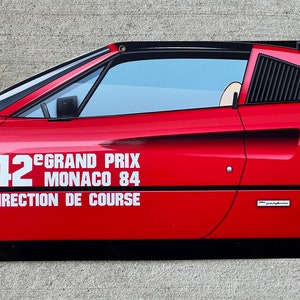 1984 308 Gts f1 monacogrand prix  pace safety car  inspired art 3D wall art decor