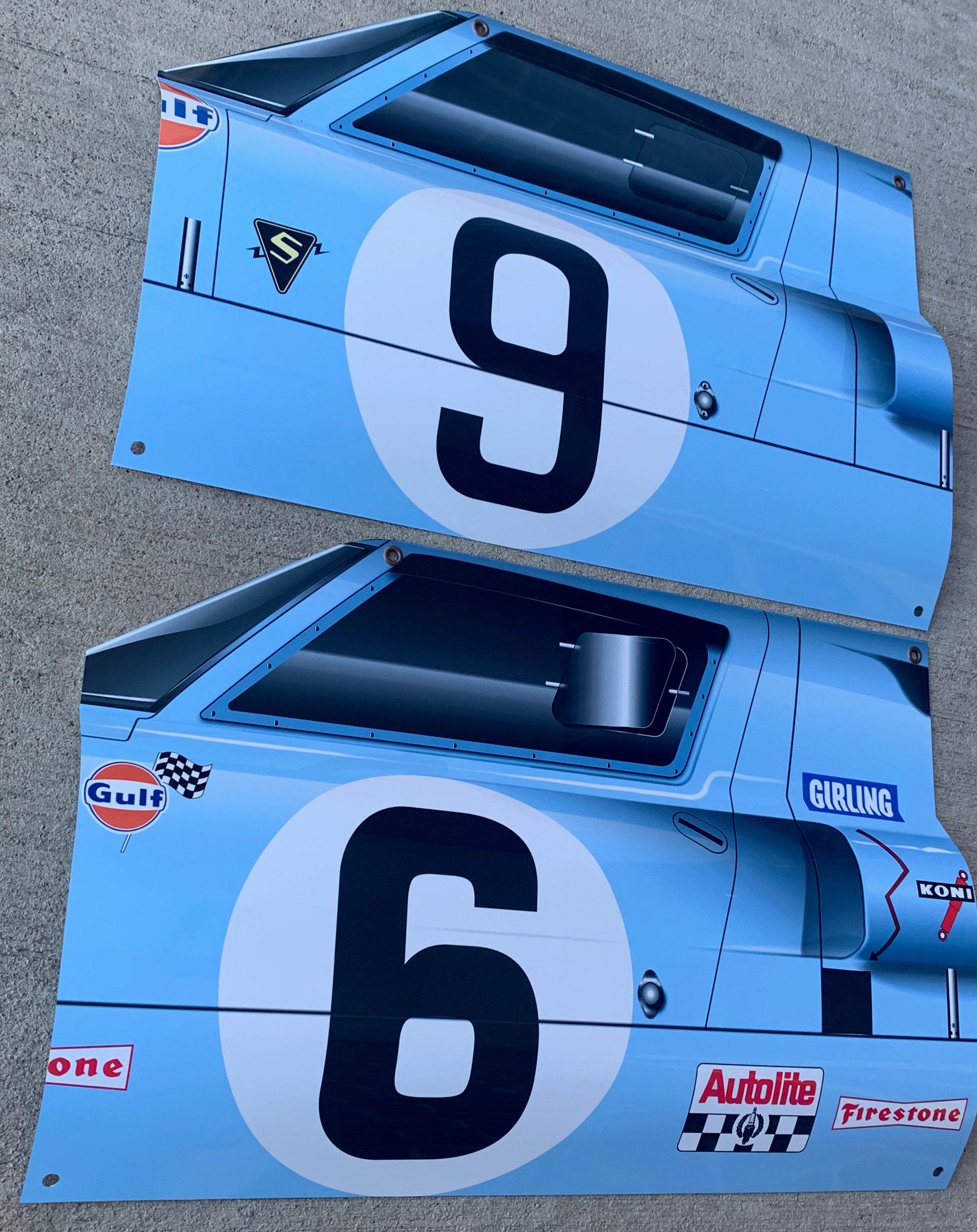 Racing Le Mans 1969 Ford Gt40 Winners Side Cars 3D Inspired Wall Art ...