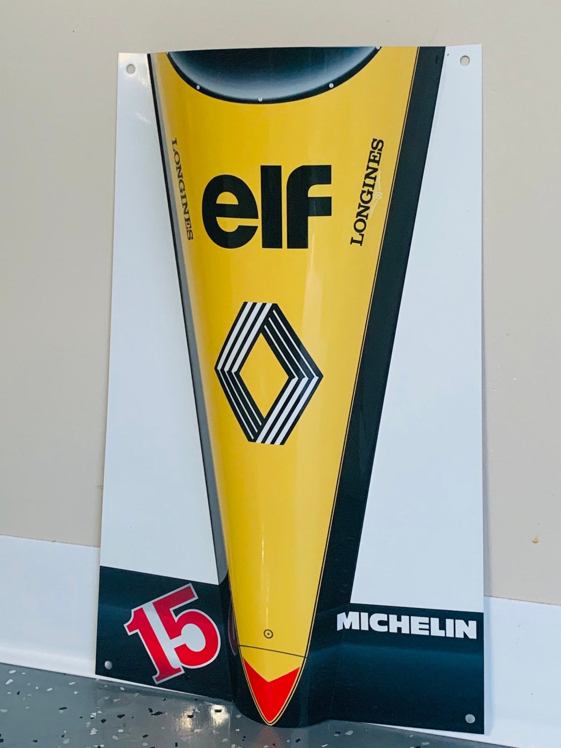 Formula 1 F1 Racing Renault Elf F1 1983 Inspired 3D Wall Decor Garage ...