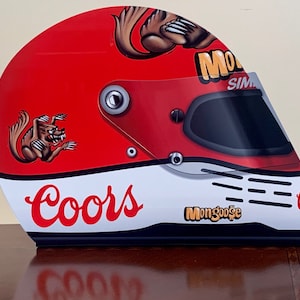 Drag racing legend Tom McEwen THE MOONGOOSE inspired 3D helmet decor art garage sign