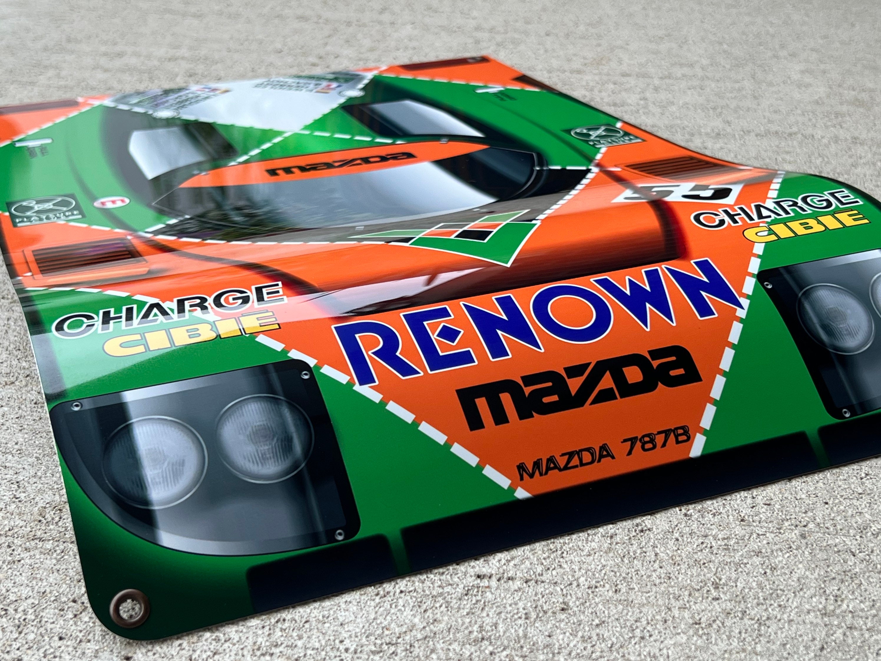 Racing 1991 Le Mans Winner Mazda 787b Front 3D Effect Inspired