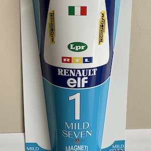 Formula 1 legendary Michael Schumacher Benetton 195B 3D inspired wall art decor garage sign