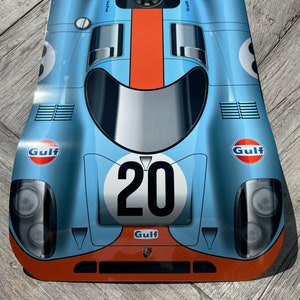 Racing legend Steve McQueen 20  car Le Mans inspired wall art garage man-cave decor sign