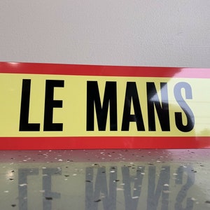 Le Mans Racing inspired street garage Sign