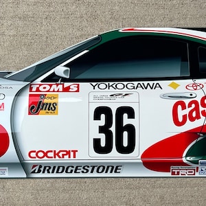 Racing legend castrol rally gt toyota supra side door 3D like design wall art garage decor sign