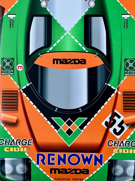 Racing 1991 Le Mans Winner Mazda 787b Front 3D Effect Inspired