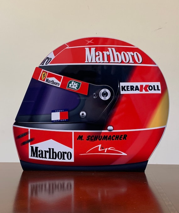 ミハエル・シューマッハ F1ヘルメット ウォールアート：3Dレーシング
