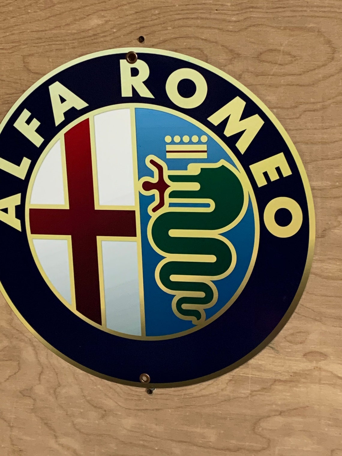Alfa Romeo Italian Racing Inspired Garage Decor Art Sign - Etsy Canada