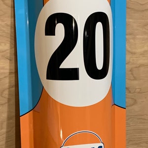 Racing legend Steve McQueen  Le mans 3D inspired wall art decor sign