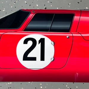 Racing 1965 lemans winner  250LM  inspired  3D effect wall art garage decor
