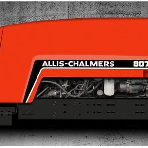 Vintage style Allis chalmers 8070 farm tractor side 3D inspired wall art decor garage sign